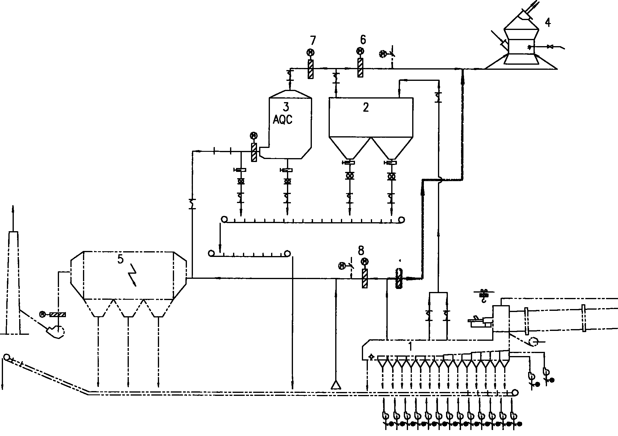 Heating picking process for promoting cement kiln residual heat generating efficiency