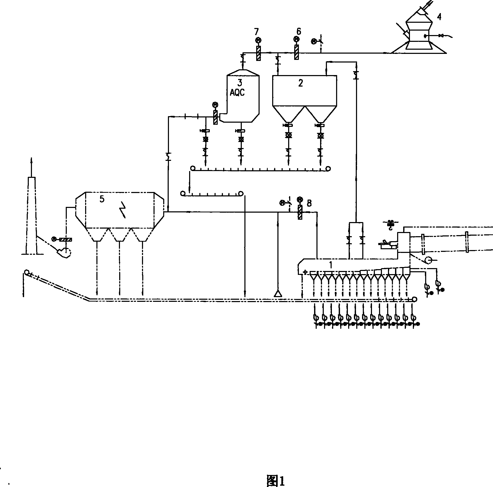 Heating picking process for promoting cement kiln residual heat generating efficiency