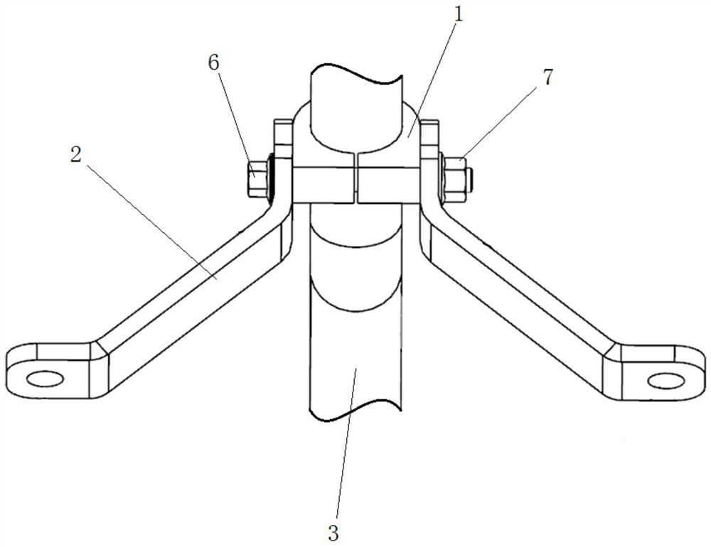 Oil suction pipe support