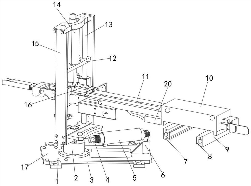 Grabbing manipulator for gearbox shell of new energy automobile