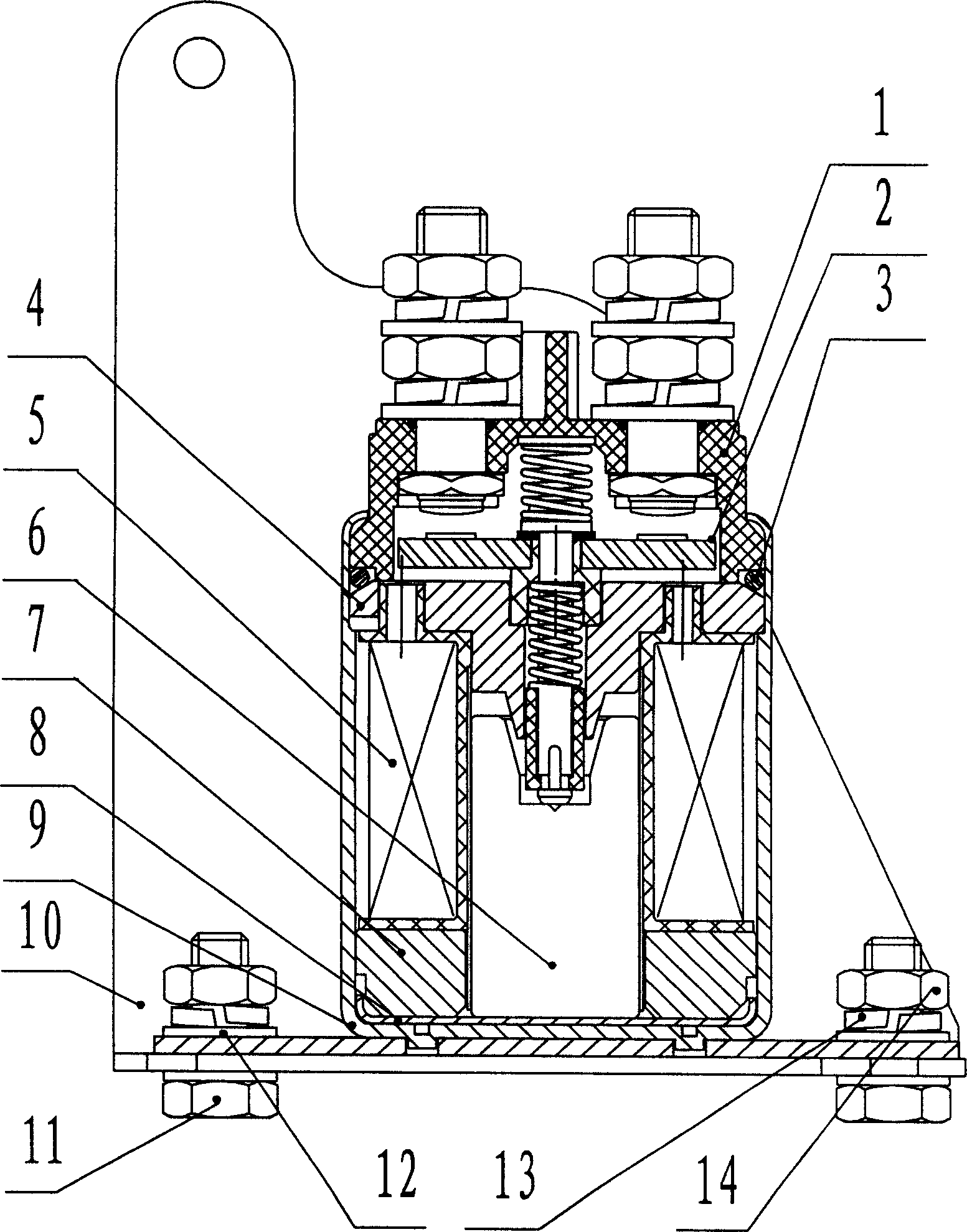 Electromagnetic power-supply general switch