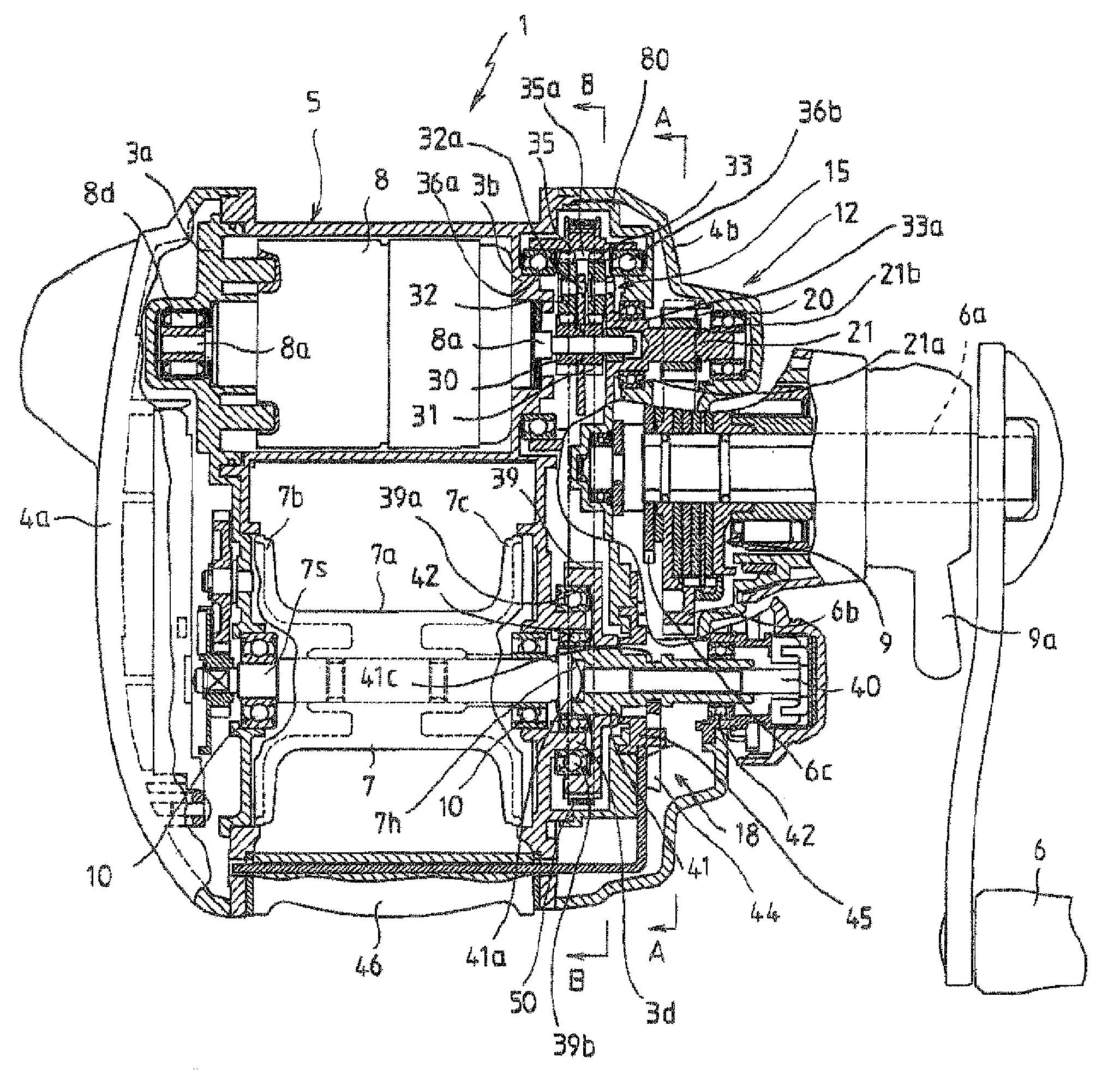 Electric fishing reel