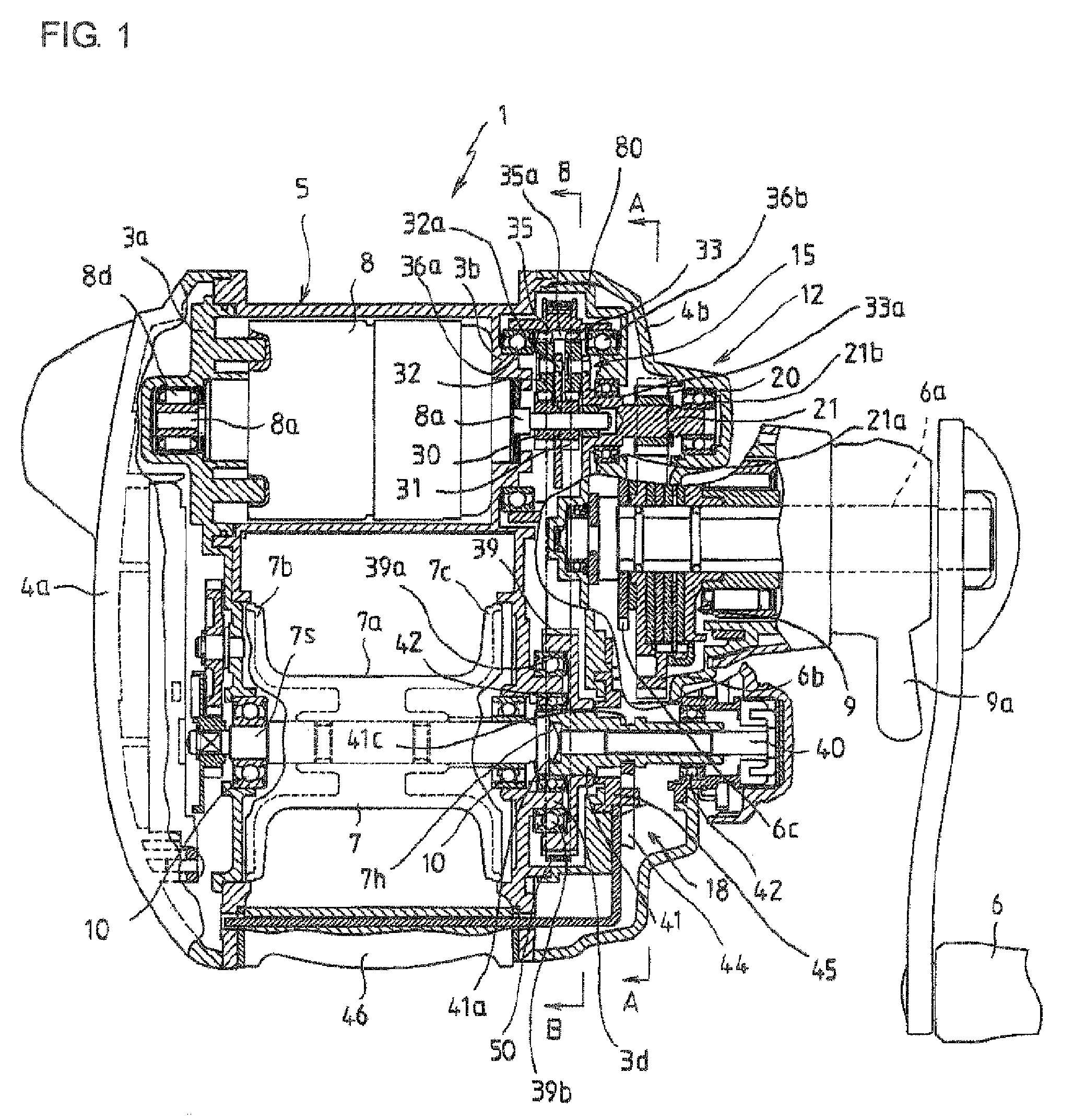 Electric fishing reel