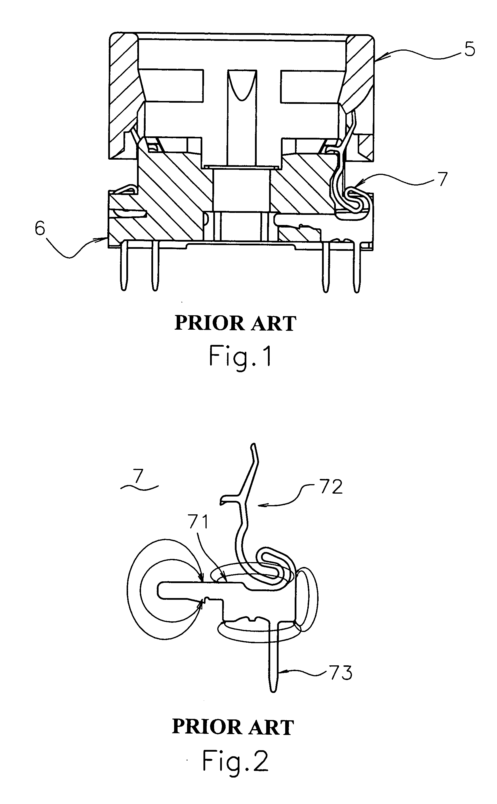 Terminal of IC test fixture