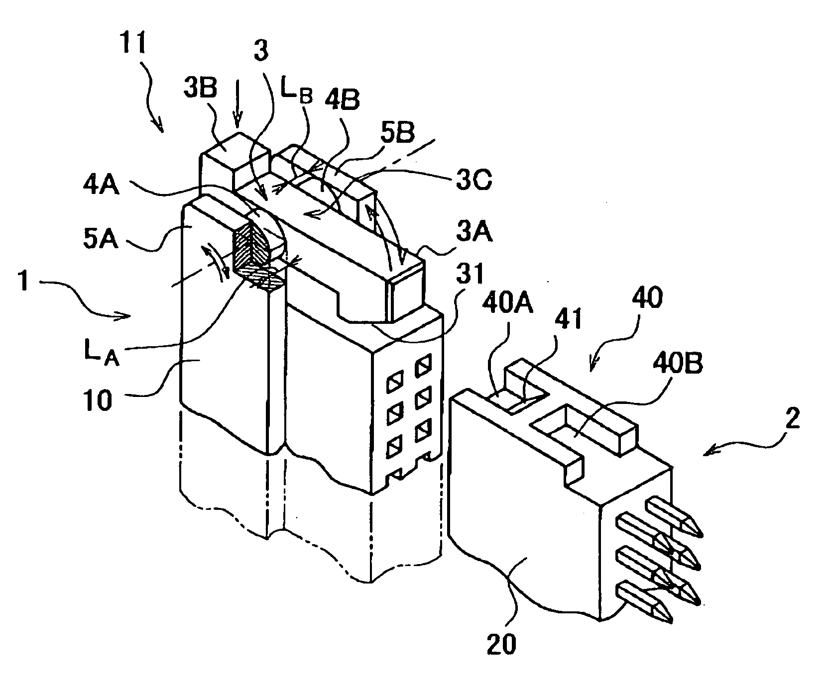 Connector with lock mechanism