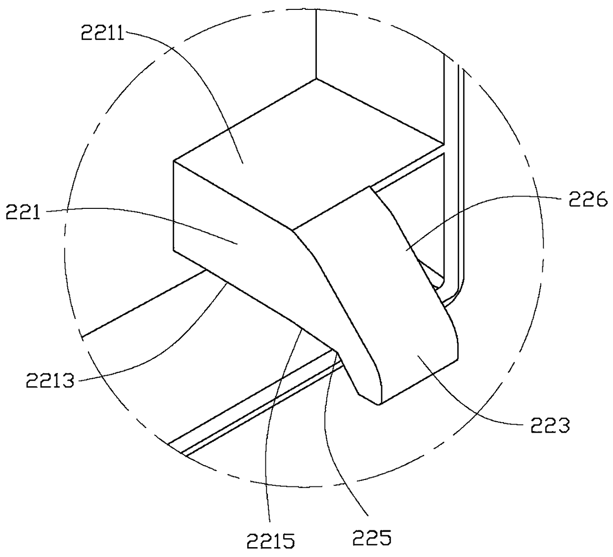 Panel engaging device and housing