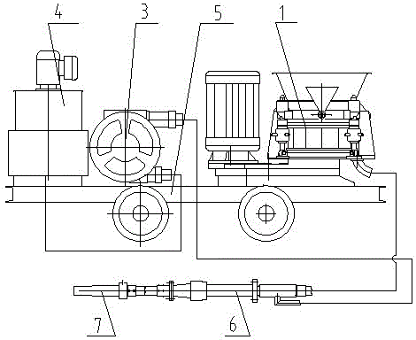 Monolithic concrete guniting device