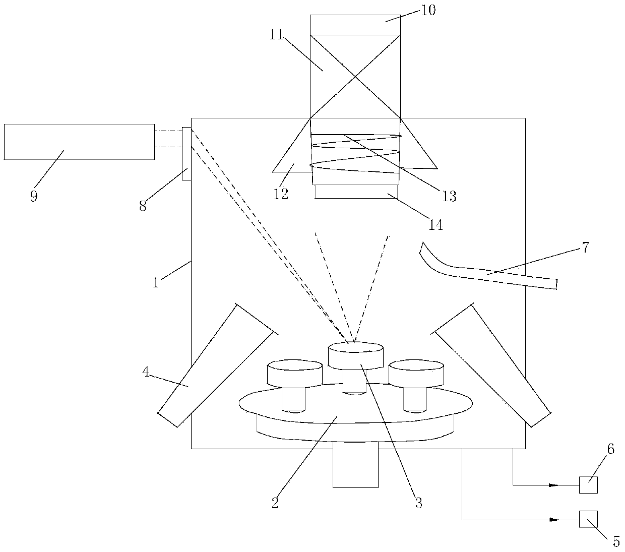 Pulsed laser deposition and molecular beam epitaxy combined coating device and application thereof