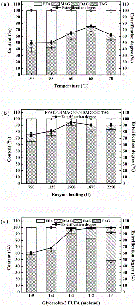 Immobilized lipase, preparation method thereof and application in catalyzed synthesis of glyceride type PUFA