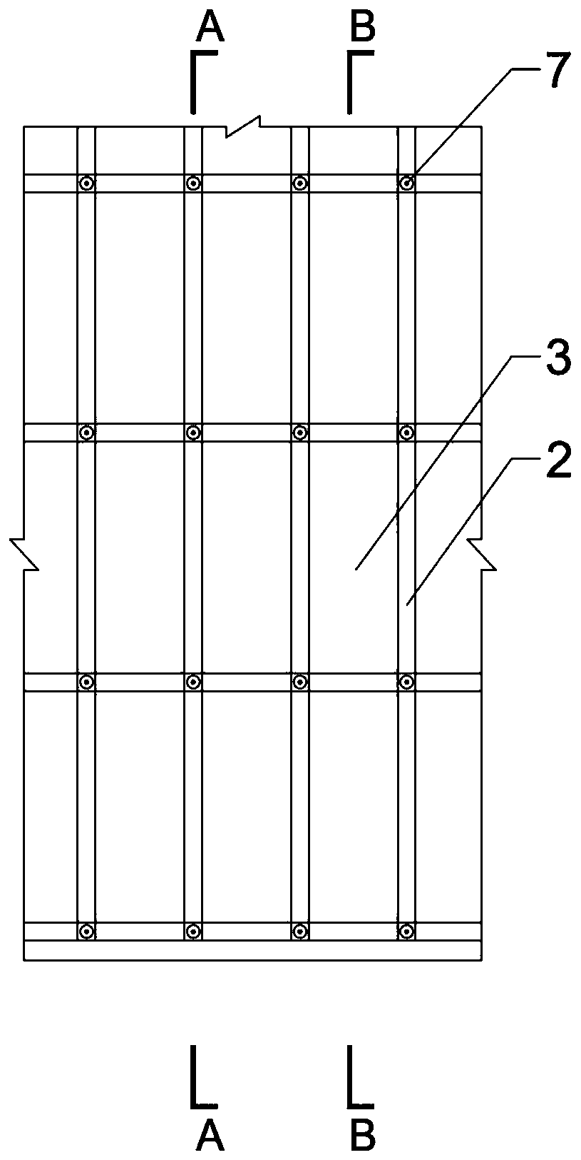 A kind of anti-seepage-slope protection structure and its construction method in the water-fluctuating zone of the side slope in the reservoir area