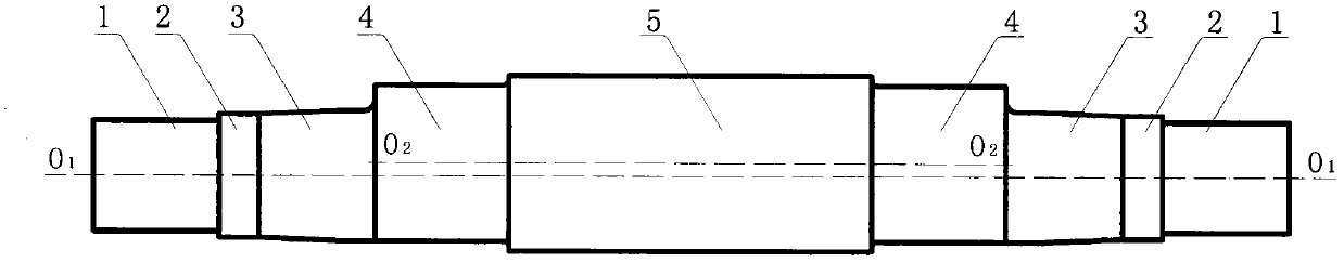 Weight type self-balancing eccentric shaft