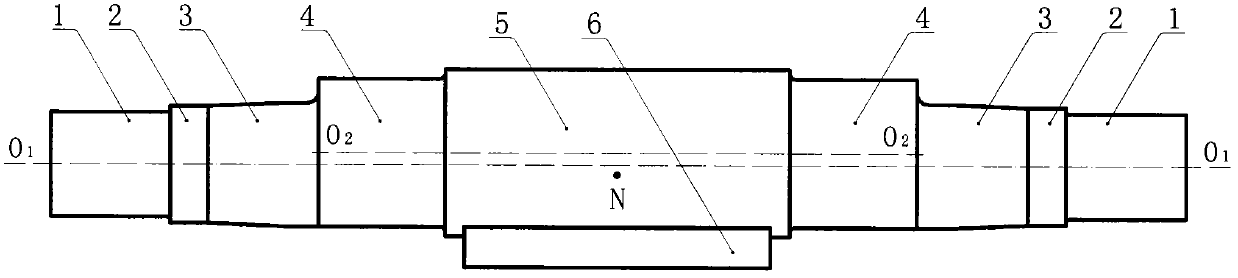 Weight type self-balancing eccentric shaft