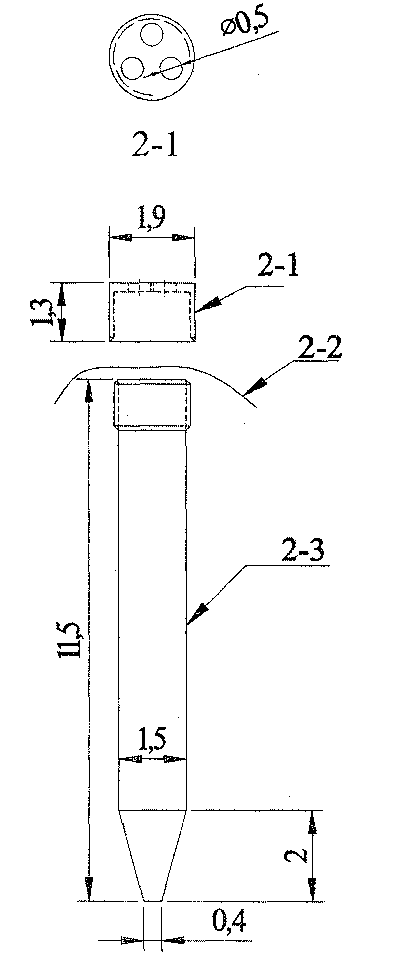 Device for concentrating extracting solution during organic phosphorus analysis in deposit sediments