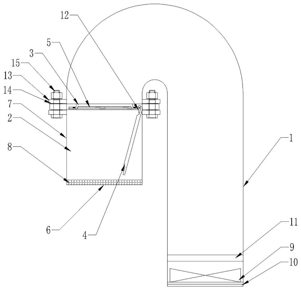 Turnover water-inflow-preventing ventilator device