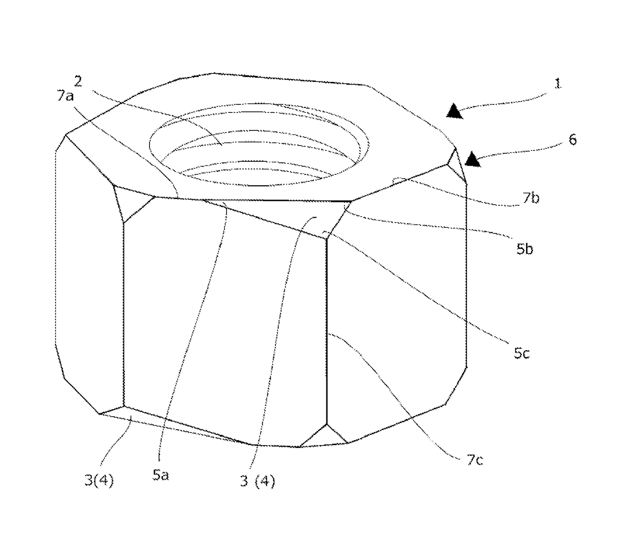 Directional indication structure for threaded body