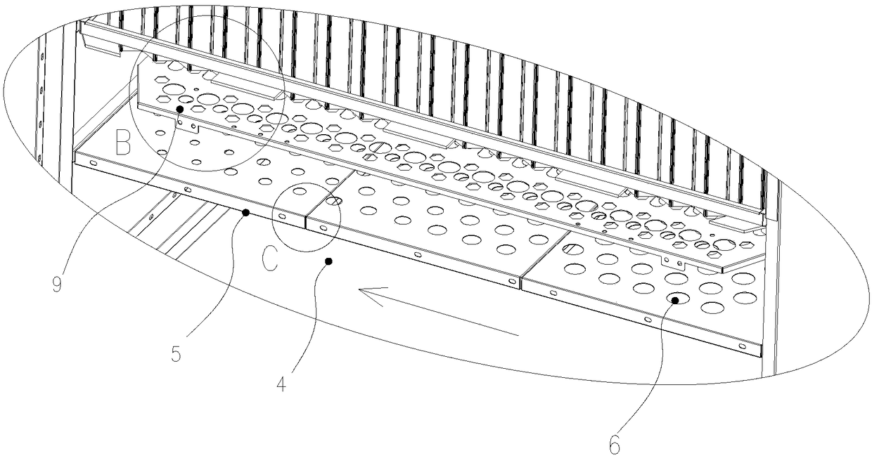 Flow gas equilibrating device