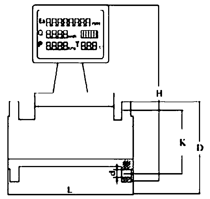 Gas turbine flowmeter and application method thereof