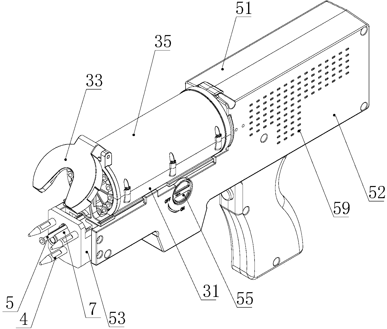 Repeating stud welding torch