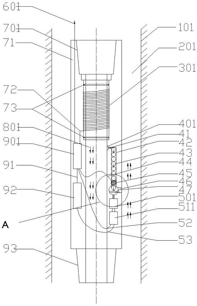 Data transmission system and method for transmitting underground measurement-while-drilling data to ground