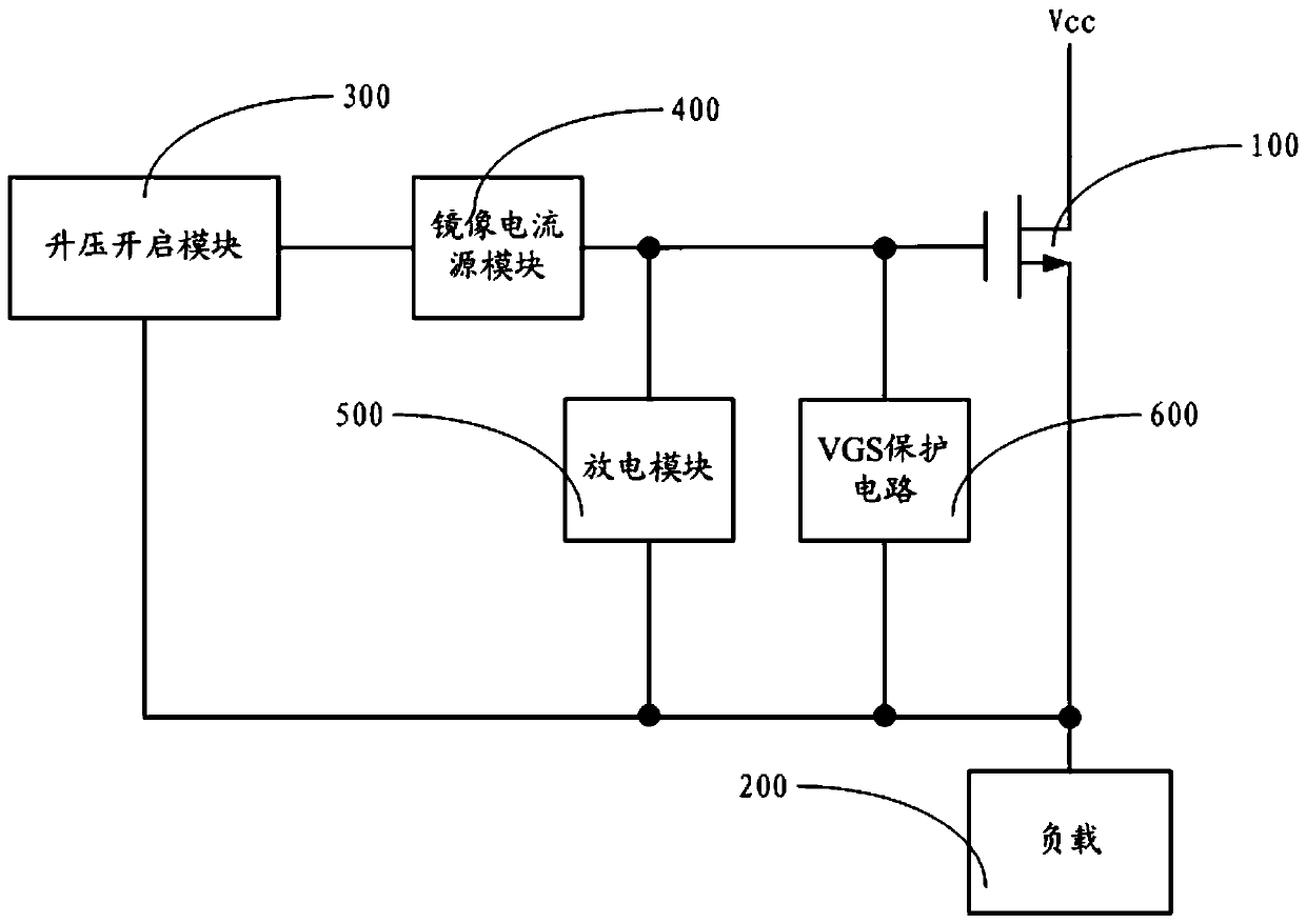 A drive circuit for nmos switching tube