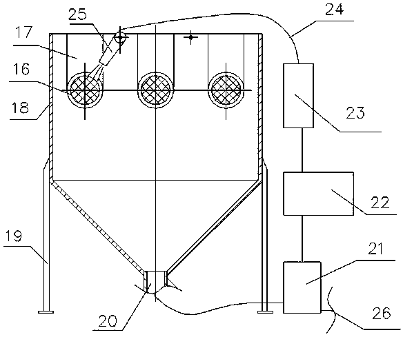 Large-flow recycling filter element and matched cleaning process equipment and operation method