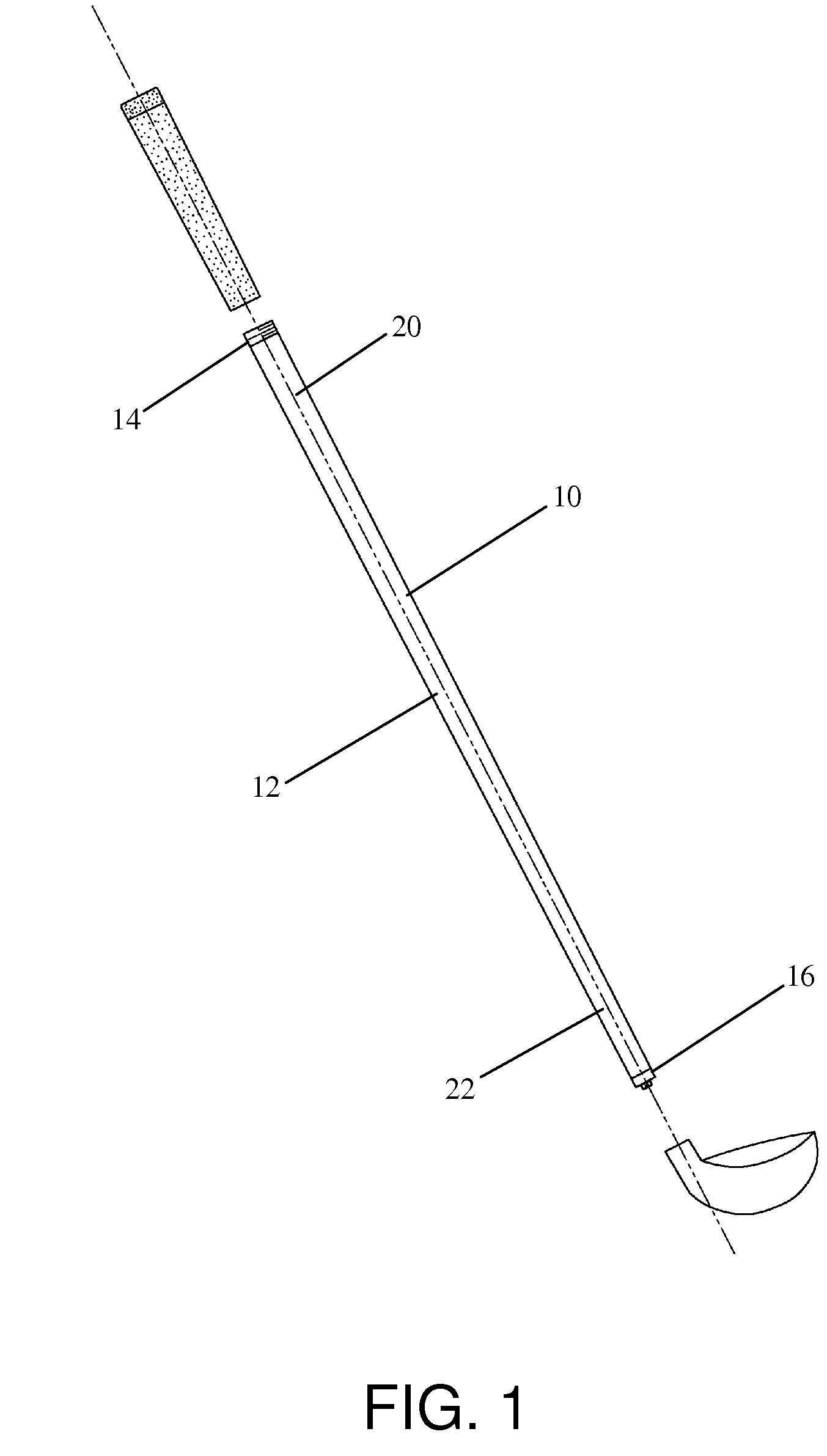 Golf club shaft with adjustable stiffness