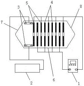 Electroacoustic multivariant catalytic oxidation device and method for treating wastewater by using same