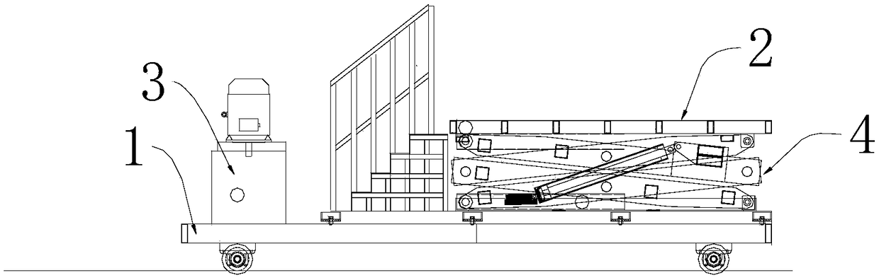 Rolling mill pressure head auxiliary dismounting and mounting device and pressure head dismounting method