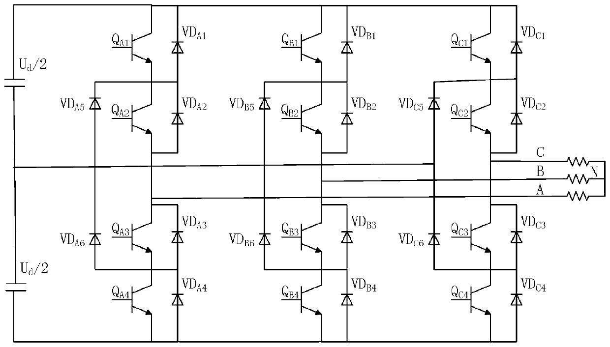 Three-level inverter open-circuit fault diagnosis method based on optimized support vector machine