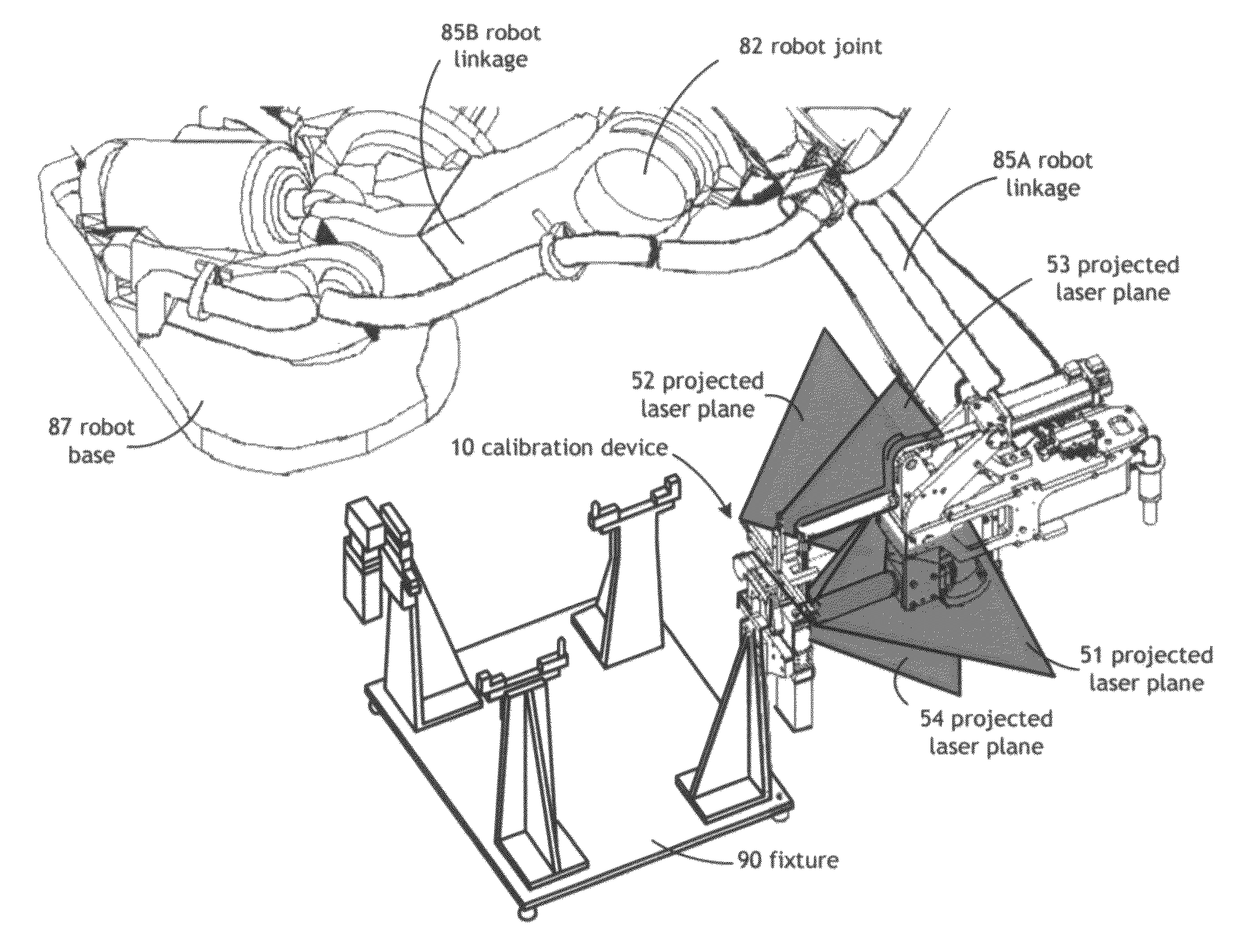 Robotic work object cell calibration method