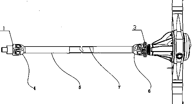 Car transmission shaft assembly