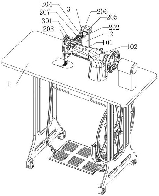 Thread-breaking-preventing automatic sewing machine based on cloth textiles