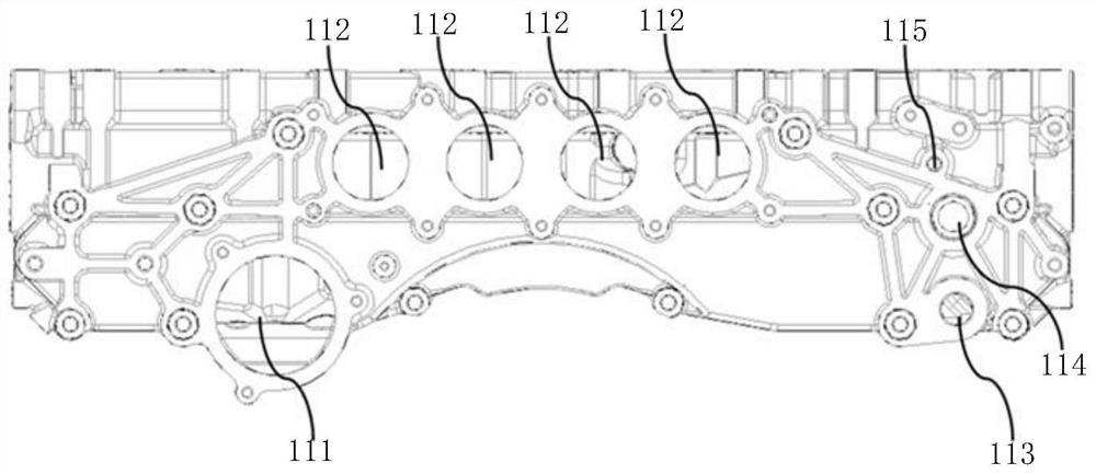 A V-type engine and integrated block