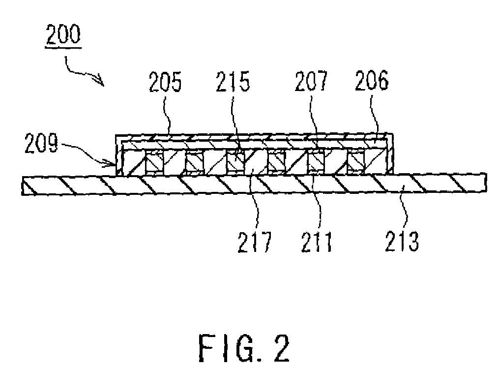 Flip chip mounting body, flip chip mounting method and flip chip mounting apparatus