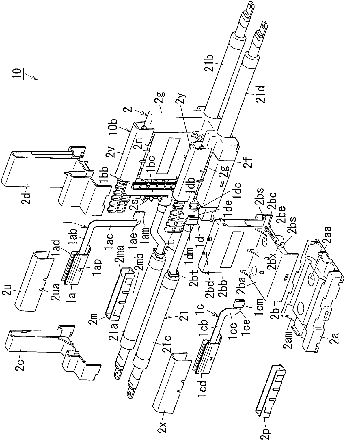 Electric power line introduction device and non -contact insulation set appliances