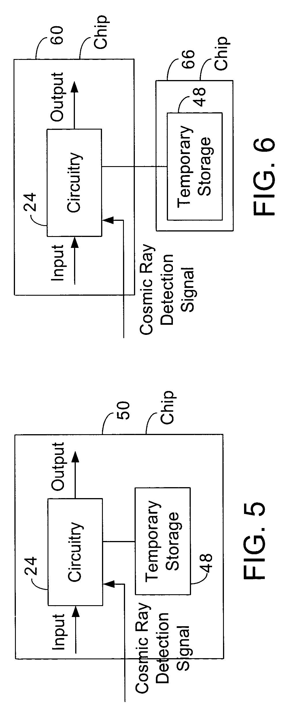 Cosmic ray detectors for integrated circuit chips