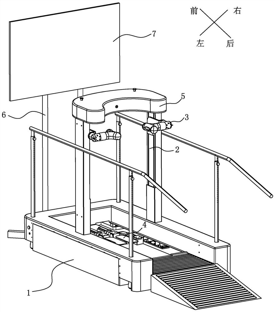 A lower limb rehabilitation device for weight loss walking training and balance assessment