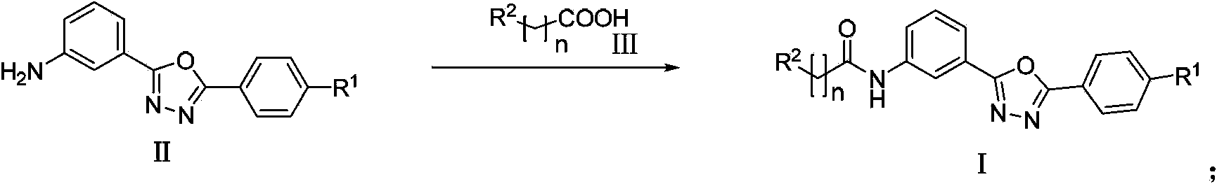 Amidophenyl-1,3,4-oxadiazole compound and its preparation method and use