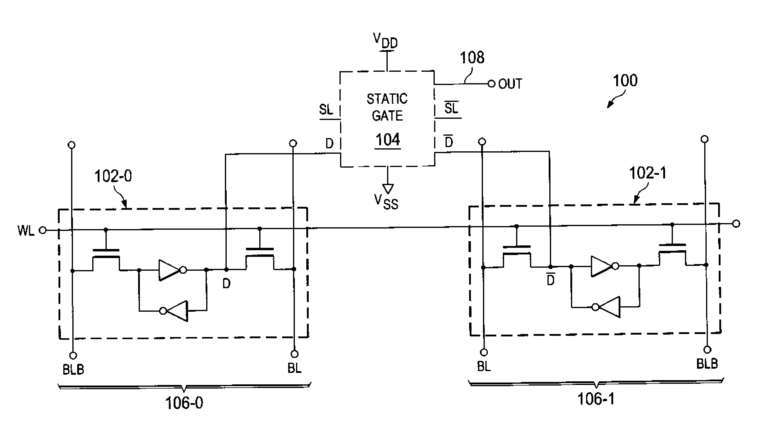 Low power ternary content-addressable memory (TCAM)