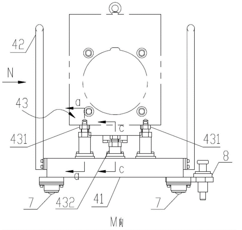 Trolley device for automatic replacement of machine tool accessories