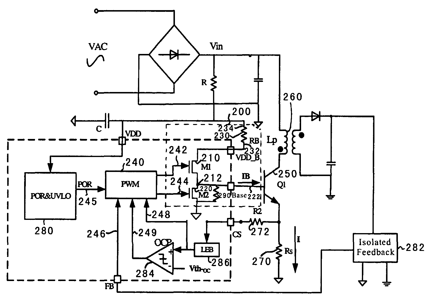 System and method for driving bipolar transistors in switching power conversion