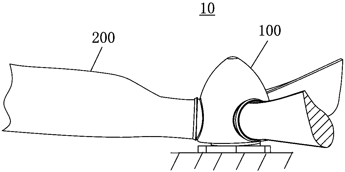 Vane wheel lifting appliance for wind generating set and vane wheel lifting method