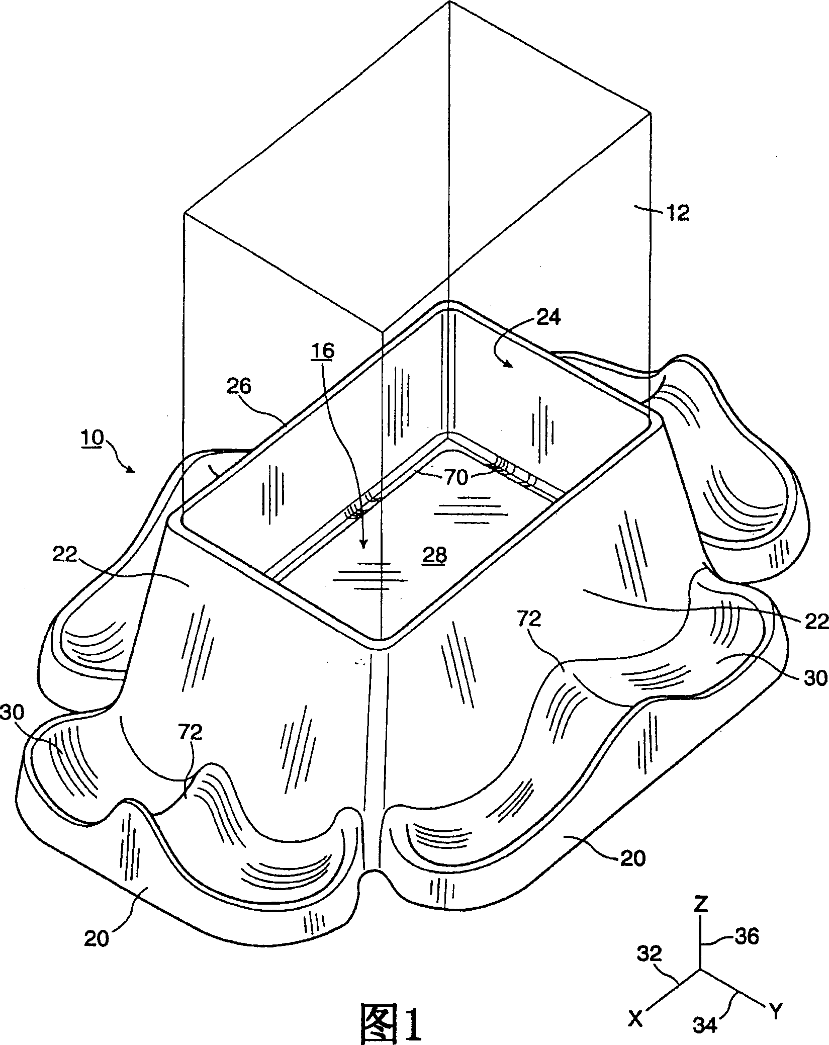 Unitary product cushioning structure