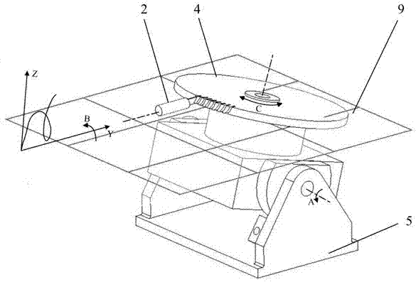 Electrolytic machining method for blisk through oblique swinging mode of spatial swivel feeding composite workpiece