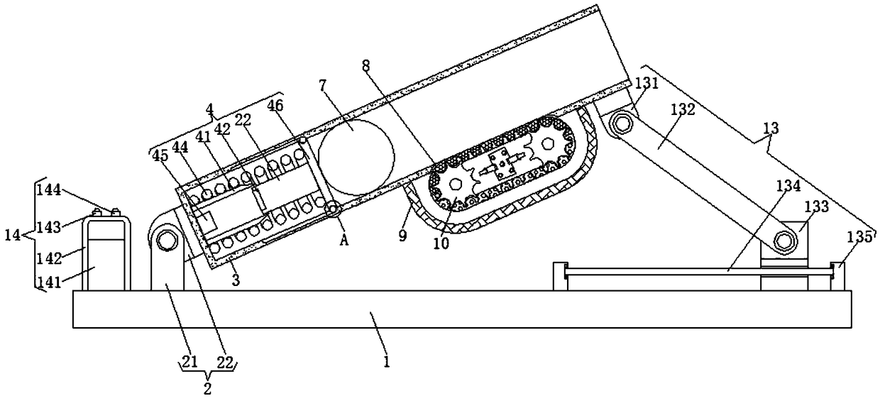 Random-drop-point rubber ball launching device for training police dogs