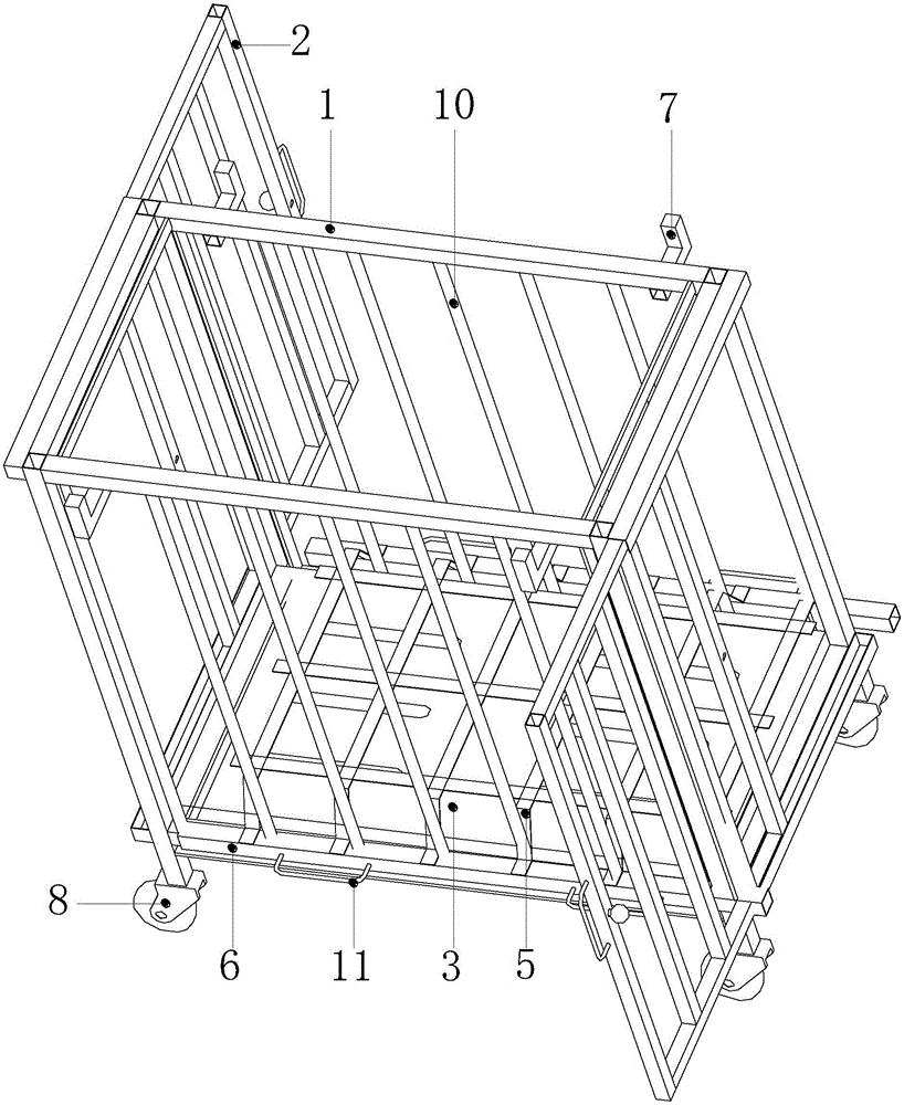 Large animal fixation operating device