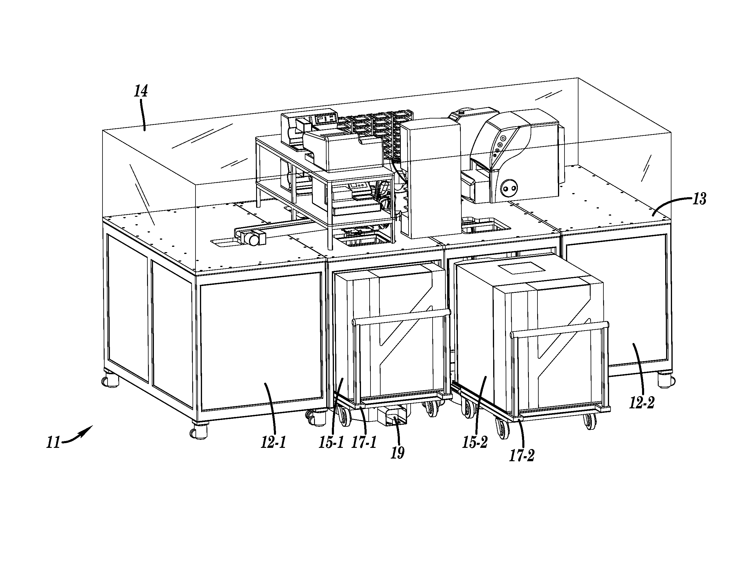 Instrument docking station for an automated testing system