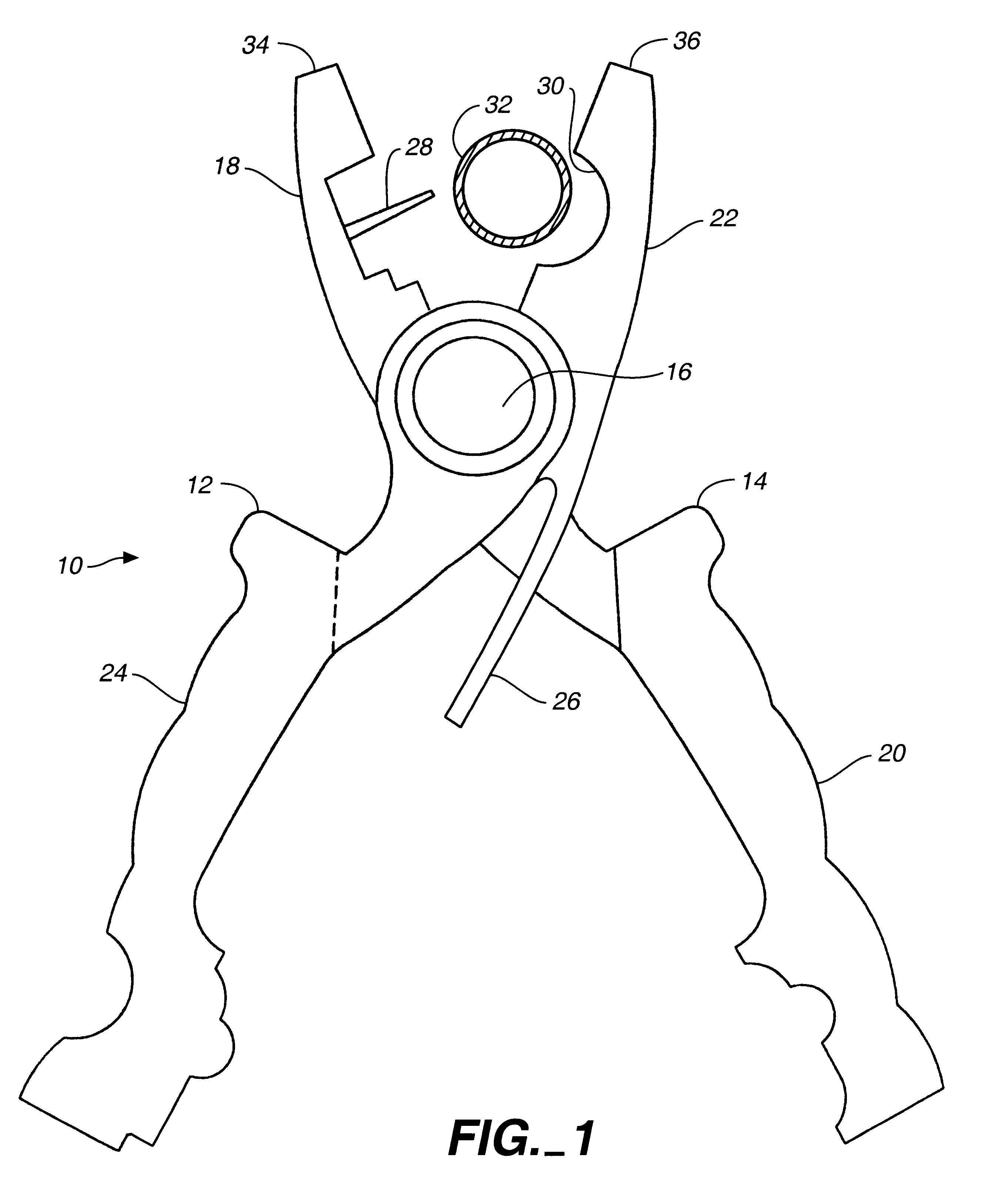 Tool for installing emitters for drip irrigation