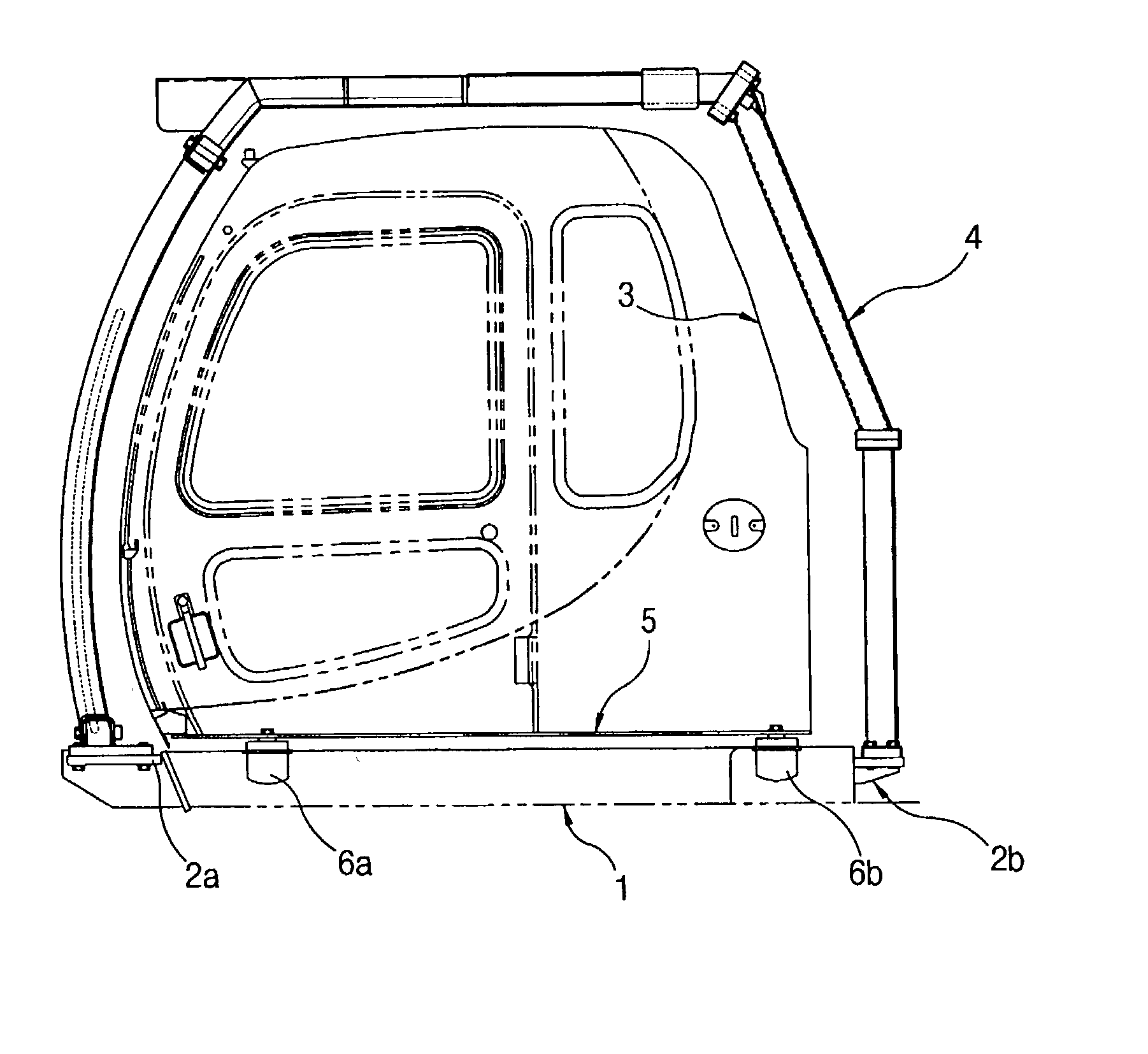 Driver protection structure and a device supporting the same