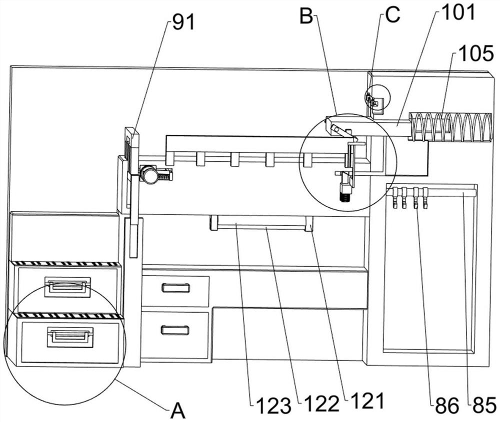 Student combined apartment bed for college dormitories